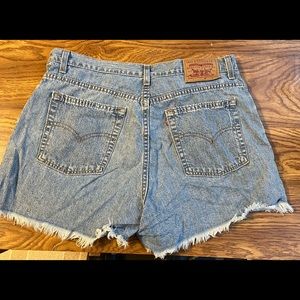 Levi’s size 14 fringed shorts